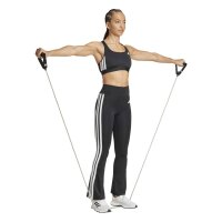 adidas Optime Essentials Workout 3-Stripes Flared Leggings Damen - black/white