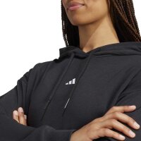 adidas Essentials S Logo French Terry Hoodie Damen - black/white