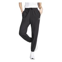 adidas Essentials S Logo French Terry Cuffed lange Hose Damen - black/white
