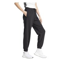 adidas Essentials S Logo French Terry Cuffed lange Hose Damen - black/white