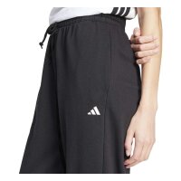 adidas Essentials S Logo French Terry Cuffed lange Hose Damen - black/white