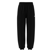 adidas Essentials S Logo French Terry Cuffed lange Hose Damen - black/white