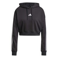 adidas Essentials 3-Stripes French Terry Cropped Hoodie...