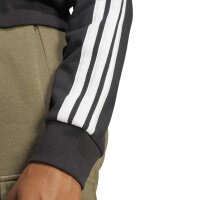 adidas Essentials 3-Stripes French Terry Kapuzenjacke Damen - black/white