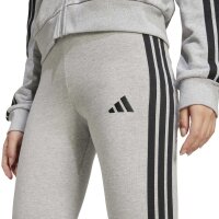 adidas Essentials 3-Stripes Cotton Leggings Damen - mgreyh/black