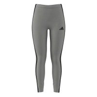 adidas Essentials 3-Stripes Cotton Leggings Damen - mgreyh/black