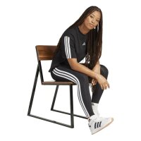 adidas Essentials 3-Stripes Cotton Leggings Damen - black/white