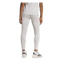 adidas Essentials 3-Stripes Cotton Leggings Damen - lgreyh/white