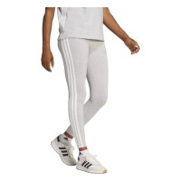 adidas Essentials 3-Stripes Cotton Leggings Damen - lgreyh/white