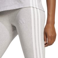 adidas Essentials 3-Stripes Cotton Leggings Damen - lgreyh/white