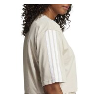 adidas Essentials 3-Stripes Cotton Loose T-Shirt Damen - wonalu/white