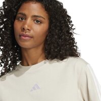 adidas Essentials 3-Stripes Cotton Loose T-Shirt Damen - wonalu/white