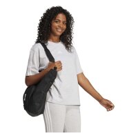 adidas Essentials 3-Stripes Boyfriend T-Shirt Damen - lgreyh/white