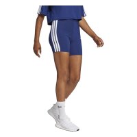 adidas Essentials 3-Stripes High Waisted Biker kurze Hose Damen - dkblue/white