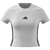 adidas Essentials 3 Stripes Slim Baby T-Shirt Damen - white/black