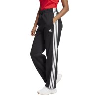 adidas Essentials 3-Stripes Open Hem Fleece lange Hose Damen - black/white