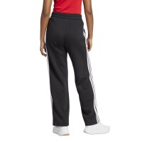 adidas Essentials 3-Stripes Open Hem Fleece lange Hose Damen - black/white