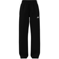 adidas Essentials 3-Stripes Open Hem Fleece lange Hose Damen - black/white