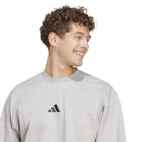 adidas Essentials Feelcozy Fleece Sweatshirt Herren - mgreyh/black