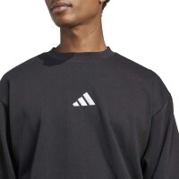adidas Essentials Feelcozy Fleece Sweatshirt Herren - black/white