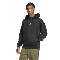 adidas Essentials Feelcozy Fleece Hoodie Herren - black/white