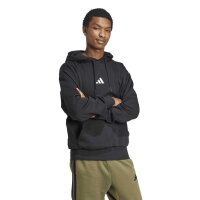 adidas Essentials Feelcozy Fleece Hoodie Herren - black/white