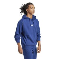 adidas Essentials Feelcozy Fleece Hoodie Herren - dkblue/white