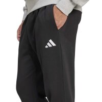 adidas Essentials Feelcozy Fleece lange Hose Herren - black/white