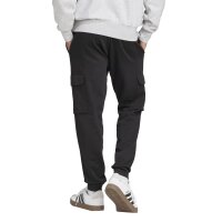adidas Essentials Feelcozy Fleece Cargo lange Hose Herren - black/white