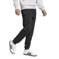 adidas Essentials Feelcozy Fleece Cargo lange Hose Herren - black/white