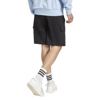 adidas Essentials Feelcozy Fleece Cargo kurze Hose Herren - black/white