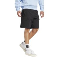 adidas Essentials Feelcozy Fleece Cargo kurze Hose Herren - black/white