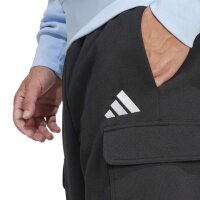 adidas Essentials Feelcozy Fleece Cargo kurze Hose Herren - black/white