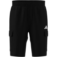 adidas Essentials Feelcozy French Terry Cargo kurze Hose Herren - black/white