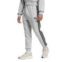 adidas Essentials Three Stripes French Terry lange Hose Herren - mgreyh/black