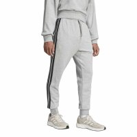 adidas Essentials Three Stripes French Terry lange Hose Herren - mgreyh/black