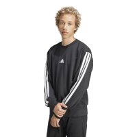 adidas Essentials Three Stripes French Terry Sweatshirt Herren - black/white
