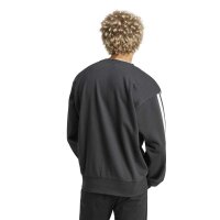 adidas Essentials Three Stripes French Terry Sweatshirt Herren - black/white