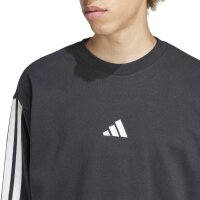 adidas Essentials Three Stripes French Terry Sweatshirt Herren - black/white