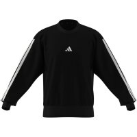 adidas Essentials Three Stripes French Terry Sweatshirt Herren - black/white