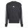adidas Essentials Three Stripes French Terry Sweatshirt Herren - black/white