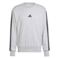 adidas Essentials Three Stripes French Terry Sweatshirt Herren - mgreyh/black
