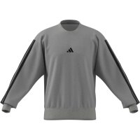 adidas Essentials Three Stripes French Terry Sweatshirt Herren - mgreyh/black