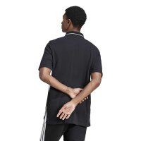 adidas Essentials Three Stripes Pique Shirt Polo Herren - black/white