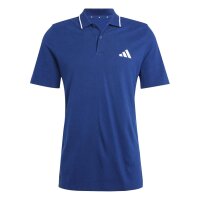 adidas Essentials Three Stripes Pique Shirt Polo Herren - dkblue/white