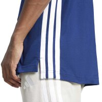 adidas Essentials Three Stripes Pique Shirt Polo Herren - dkblue/white