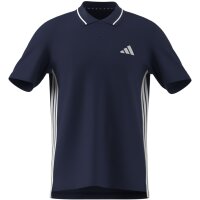 adidas Essentials Three Stripes Pique Shirt Polo Herren - dkblue/white