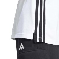 adidas Essentials Three Stripes Pique Shirt Polo Herren - white/black