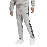 adidas Essentials Three Stripes Single Jersey lange Hose Herren - mgreyh/black