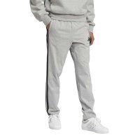 adidas Essentials Three Stripes Single Jersey lange Hose Herren - mgreyh/black
